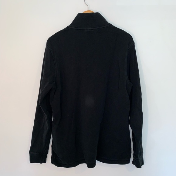 Lacoste Large Black Quarter Zip Pullover - Picture 4 of 5
